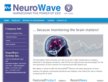 Tablet Screenshot of neurowavesystems.com